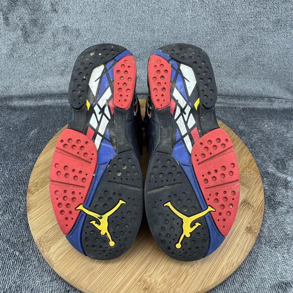 Nike Air Jordan 8 Retro Playoffs Shoes Youth Size 4Y Black Red Basketball - Picture 6 of 9